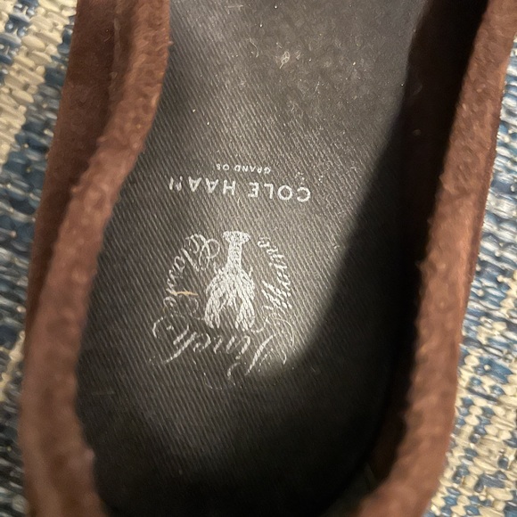 Johnston & Murphy chocolate suede loafers - size 10 - Picture 2 of 5